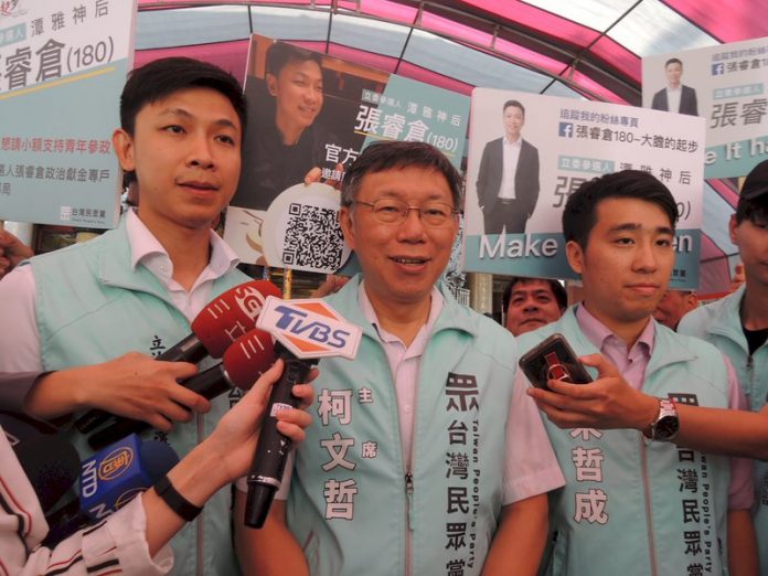 台中助選拜票 柯文哲:選舉是選賢與能