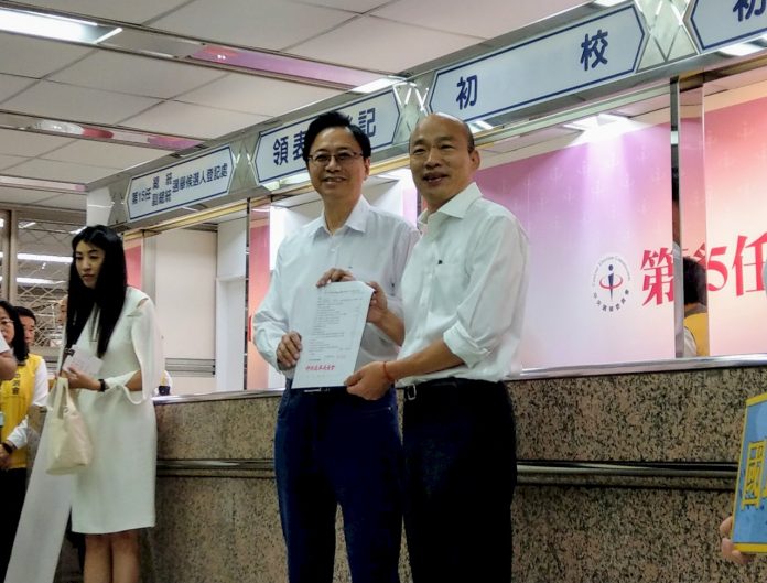 「國政配」今登記參選 韓國瑜信心喊話:得民心就得天下