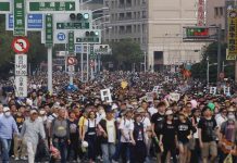 Großkundgebung in Kaohsiung