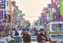 DPP-Kandidatin Tsai Ing-wen beim Wahlkampf in Nantou in Zentraltaiwan