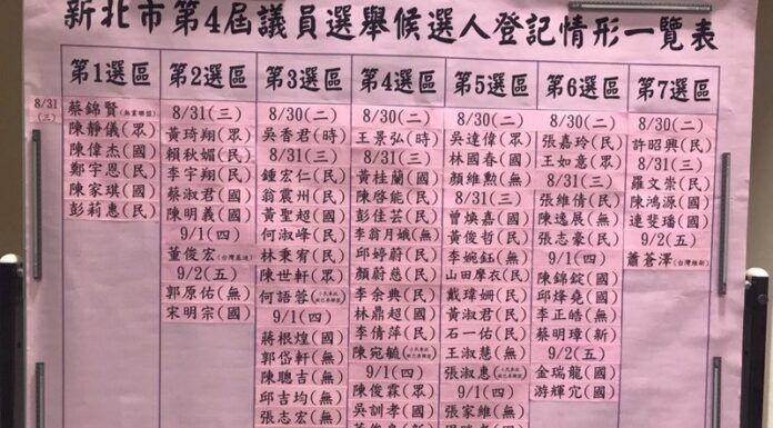 1萬9825人參選九合一 30人角逐六都