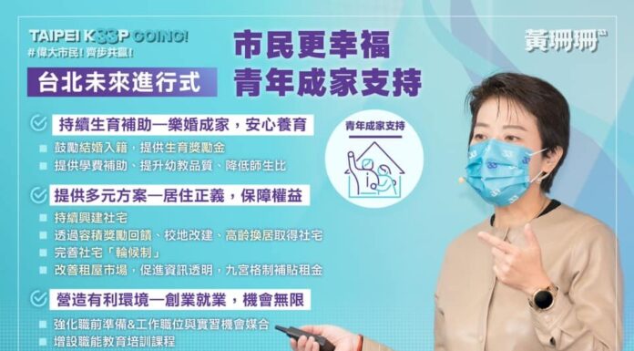 2022選戰/黃珊珊青年政策 「生、多、利」來搶人