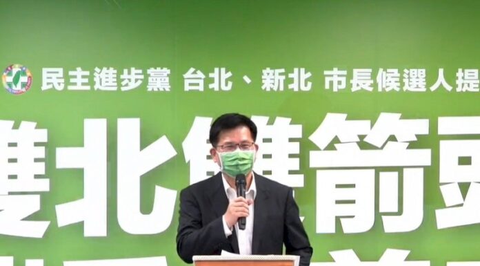 林佳龍向侯友宜下戰帖 高喊「2022決戰新北」
