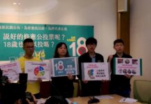 民調支持選舉權年齡下修 台少盟籲速修憲