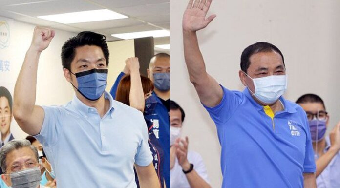 蔣萬安、侯友宜登記參選 均選擇年輕人陪同