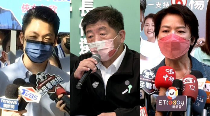 2022選戰/選前衝刺 蔣黃車隊掃街 陳出席祈禱會