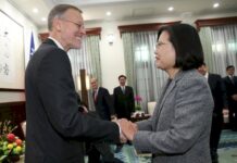 Christensen chúc mừng Tổng thống Thái Anh Văn tái đắc cử, Tổng thống: Mỹ và Đài Loan đã nâng cấp thành đối tác toàn cầu