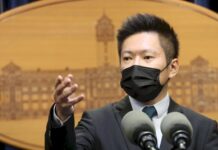 Ranghohe Lagebesprechung nach Kommunalwahlen Sprecher des Präsidialamts Xavier Chang (CNA Archivfoto)