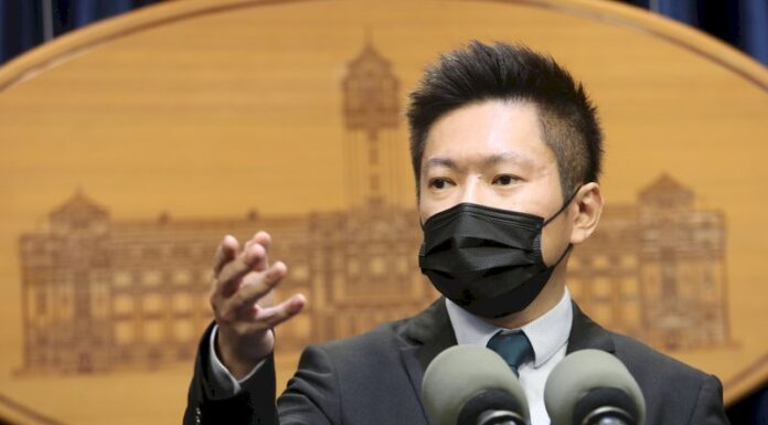 Ranghohe Lagebesprechung nach Kommunalwahlen Sprecher des Präsidialamts Xavier Chang (CNA Archivfoto)